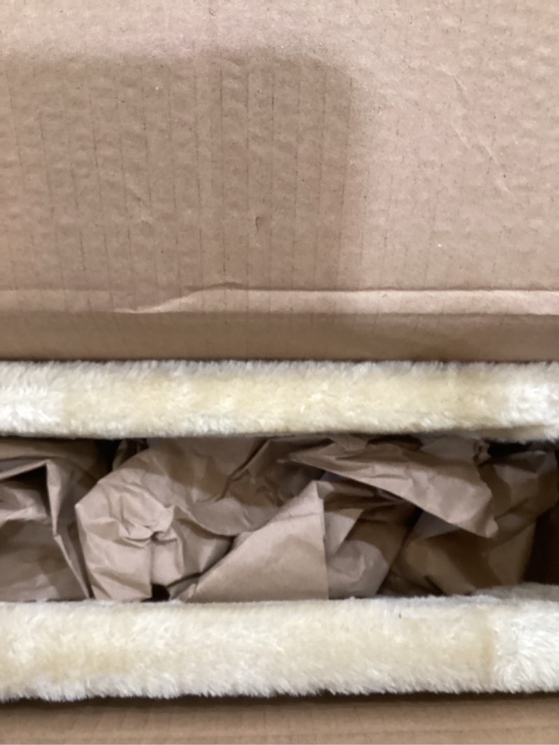 Condition photo showing As Is for TRIXIE Espejo Cat Scratching Post 27.2 Inch - Cat Scratcher with Soft Fabric Covering Base and Durable Sisal Rope - with Resting Platform - in Beige