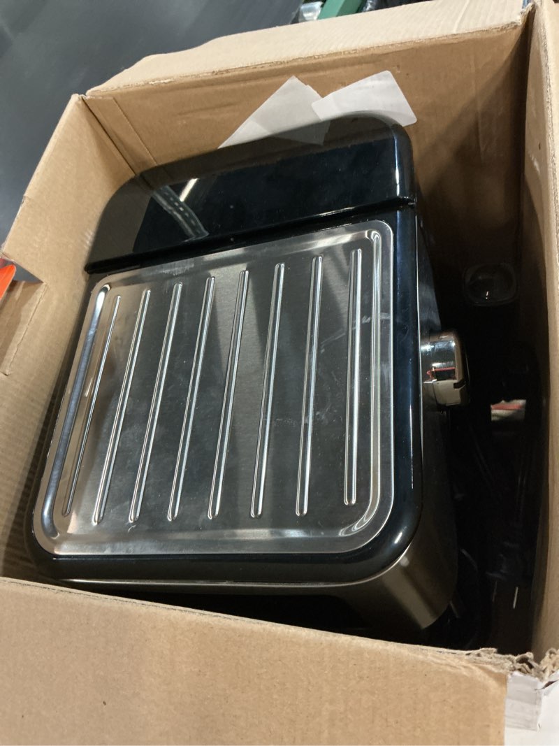 Condition photo showing As Is for chefman craftbrew espresso machine, 15-bar pump digital espresso maker w/steam wand for latte & cappuccino, compact espresso coffee machine w/ 1.5l removable water reservoir - stainless steel automatic