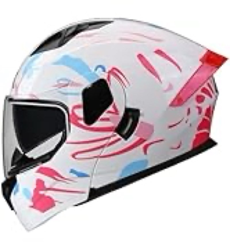 adult modular motorcycle helmets, dot approved flip up dual visor full face helmet for men women mot