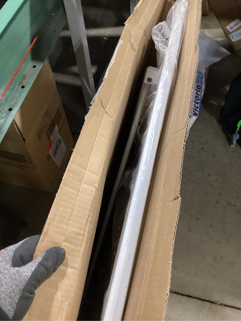 Condition photo showing Good Condition for allaibb extra wide pressure mount baby gate auto close white metal child dog pet safety gates with walk through for stairs,doorways,kitchen and living room(48.03-52.76"/122-134cm) white 48.03-52.76"/122-134cm
