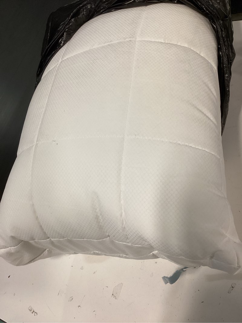 Condition photo showing As Is for Nuzzle Cooling Adjustable Pillow for Side Sleepers, Luxury Standard Size Bed Pillow Hotel Collection - Best Adjust Height Soft Firm Pillow for Back, Stomach or Side Sleepers - Home Gifts