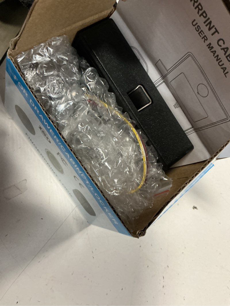Condition photo showing Good Condition for bluetooth fingerprint cabinet lock, smart biometric, keyless hidden, child safety electric lock black bluetooth