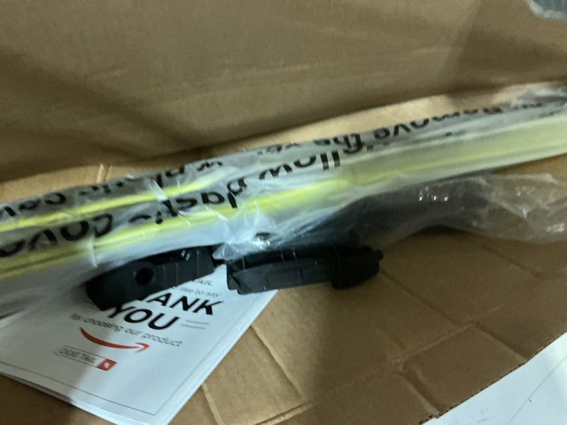 Condition photo showing Good Condition for dog tail neoprene dual-steel frame wiper blades 22"+22" with multiple adapters, automotive replacement vehicle front windshield wiper blades set for my car truck vehicle adaptbeam