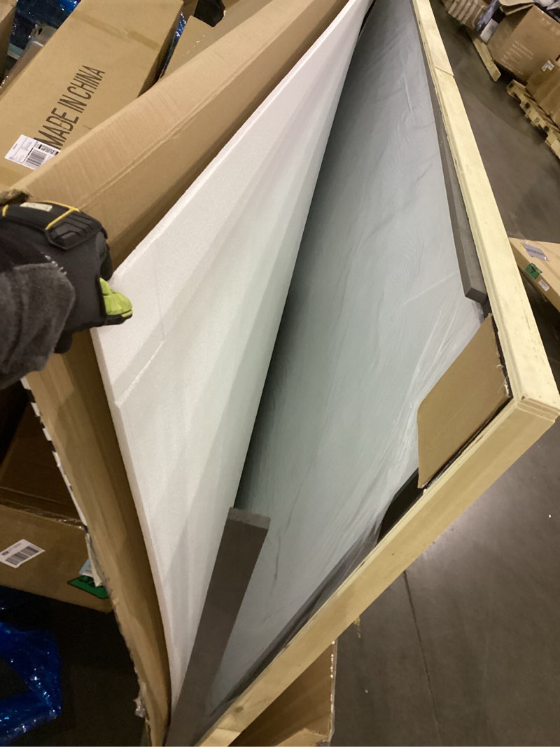 Condition photo showing Good Condition for Antok Full Length Mirror, 44"x82" Oversized Floor Mirror with Stand for Bedroom, Living Room Cloakroom, Black, Arch Style