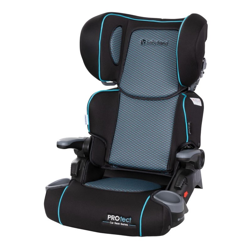 baby trend protect 2-in-1 folding booster car seat - aqua tech: metal frame, forward facing, 10.4 lbs