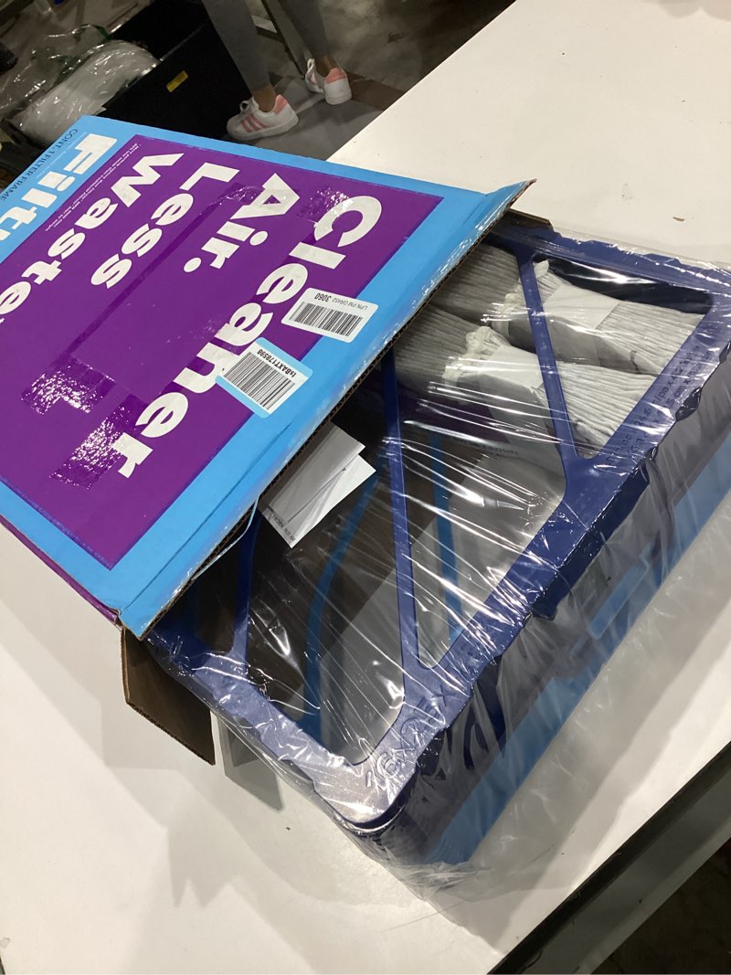 Condition photo showing Good Condition for store filtrete 16x25x4 refillable air filter starter kit, mpr 1550, merv 12, 1 reusable air filter frame & 2 air filters, fits honeywell & lennox, allergen bacteria & virus, actual size 15.88 x 24.62 x 4.25