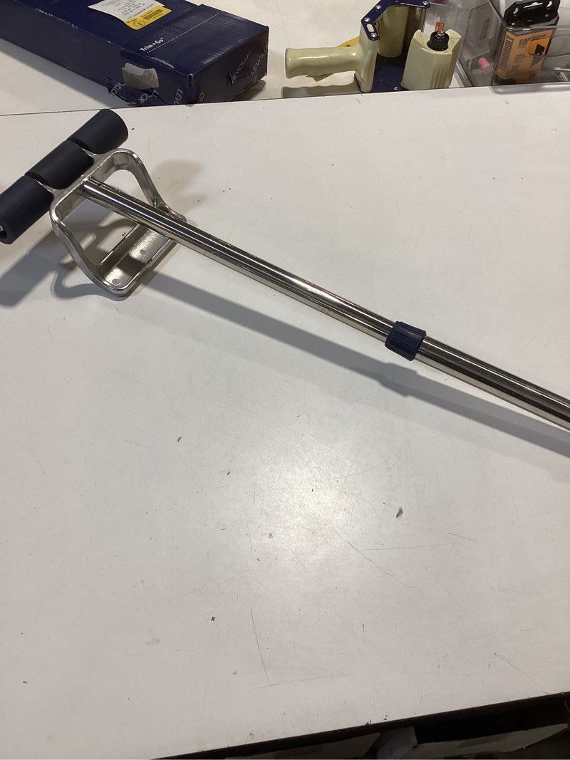 Condition photo showing As Is for project source floor rollers 7.5-in stainless steel adjustable handle floor roller