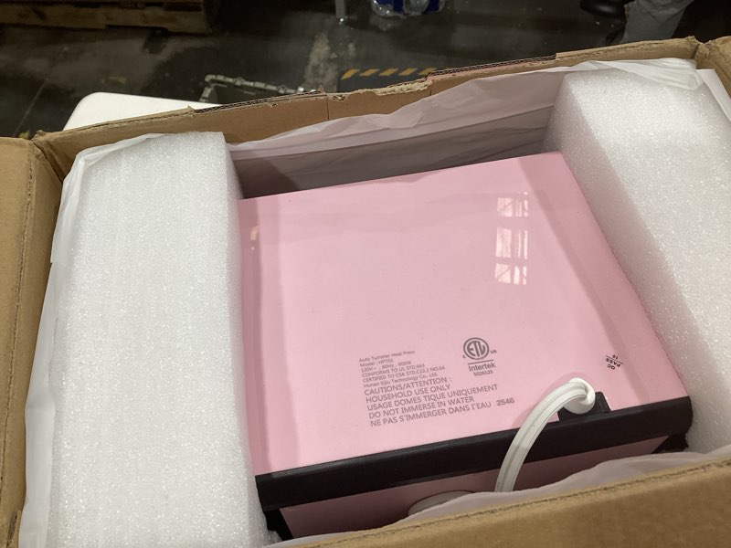 Condition photo showing As Is for HTVRONT Auto Tumbler Heat Press Machine - Mug Heat Press Heat Up Fast & Even, Professional Tumbler Press High-Security for 2.95-3.18inch Sublimation Tumblers, Cups, Glasses and Mugs (Pink)