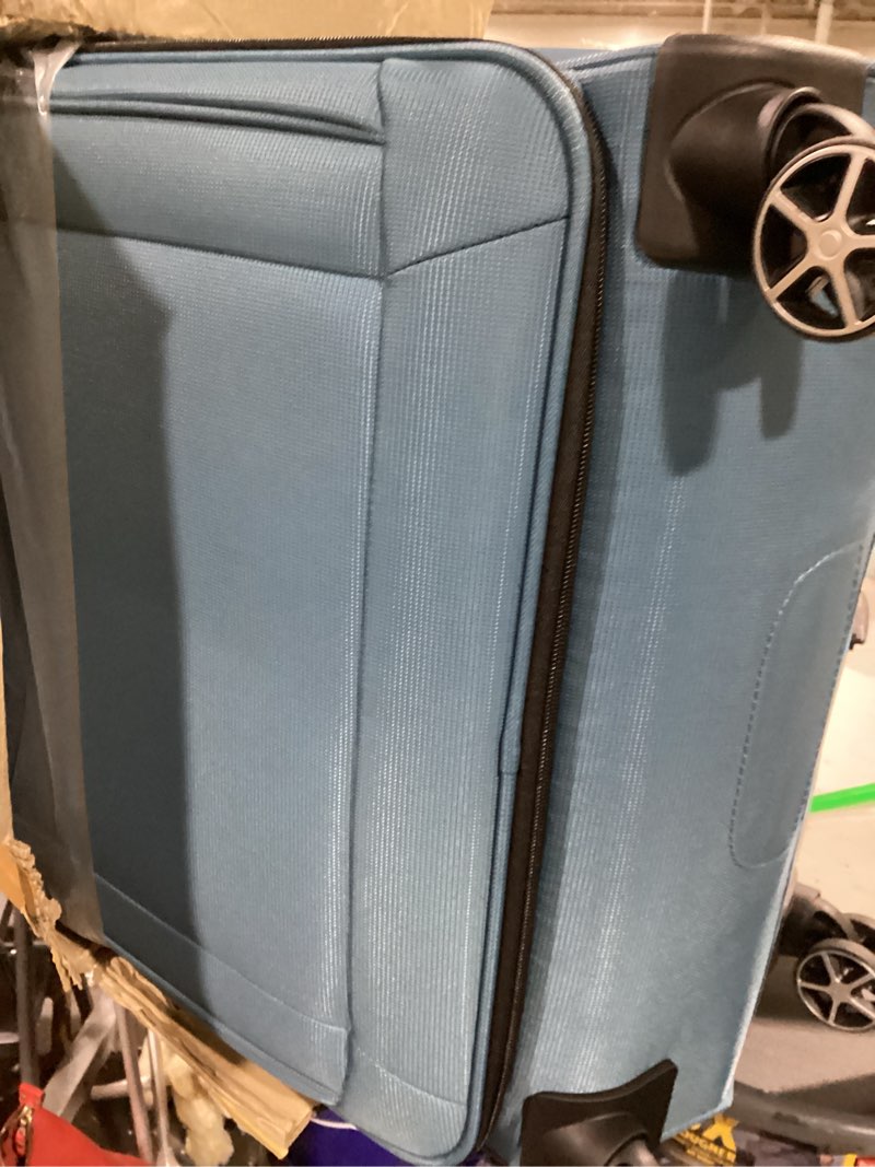 Condition photo showing Good Condition for samsonite saire lte softside expandable luggage with spinner wheels, 3-piece set (20/25/28), caribbean blue 3-piece set (carry on/medium/large) caribbean blue