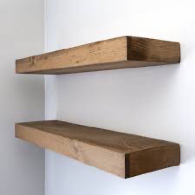 Avnish solid wood floating shelf