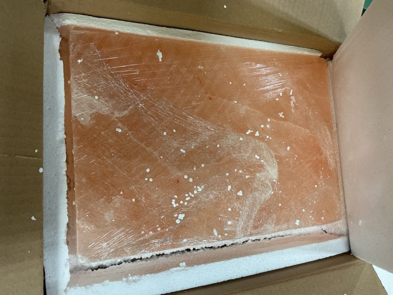 Condition photo showing Good Condition for DOBADN Himalayan Salt Block Cooking Plate Safe & Easy Salt Slab and Grilling Stone, 12\\\"x8\\\"x1.5\\\"