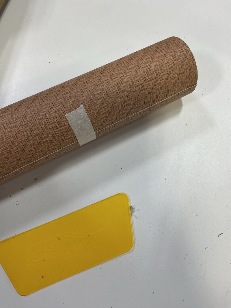 Condition photo showing Good Condition for Haimin Fabric Wallpaper Textured Contact Paper (24in X 393in) Grasscloth Peel and Stick Faux Linen Wall Paper Self Adhesive Vinyl Wallpaper (Tan)