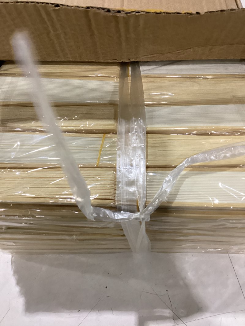 Condition photo showing New/Like New for sepwedd 50pcs cream-coloured paper hand fan bamboo folding, handheld paper fan for wedding party and home decoration