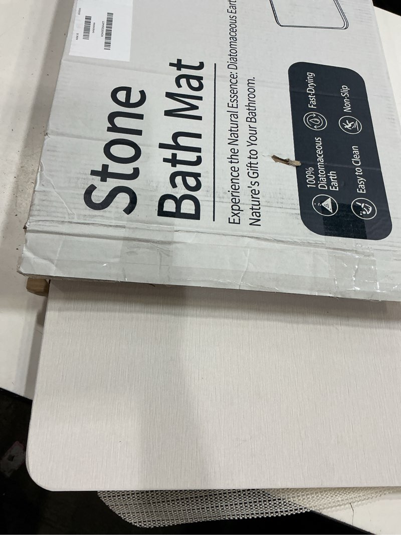 Condition photo showing Good Condition for zikibl stone bath mat easy to clean?24 * 16''?