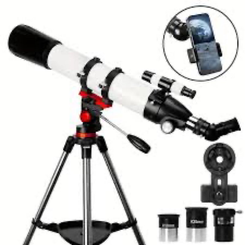 Telescope, Telescope for Adults High Powered, 90mm Aperture 800mm Refractor Telescopes for Adults As