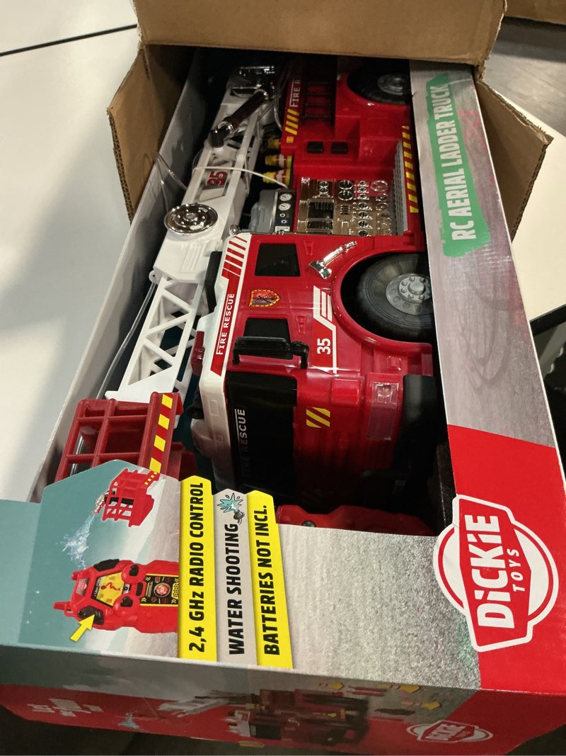 Condition photo showing Good Condition for Dickie Toys - 24" Light and Sound RC Fire Truck with Working Pump