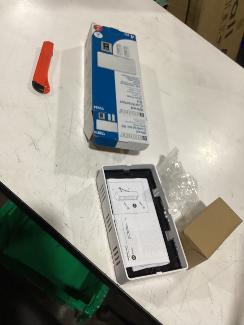 Condition photo showing As Is for utilitech white wired doorbell kit