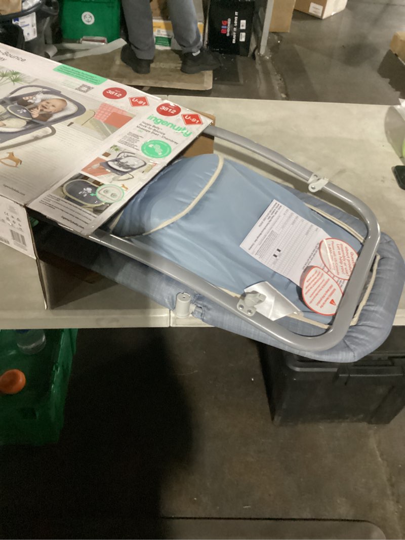 ingenuity gas relief and anti-colic baby bouncer seat and rocker, gentle belly massage to relax and 