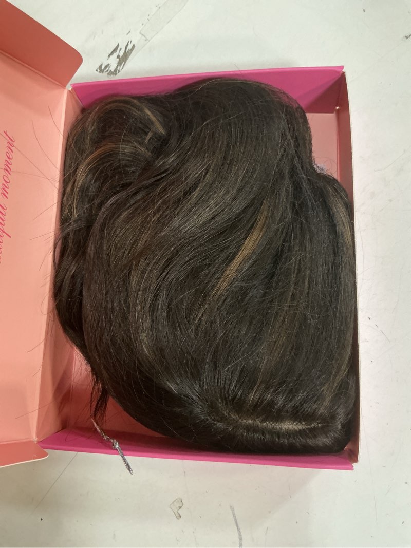 Condition photo showing Good Condition for PANEWAY Hair Topper 16Inch Hair Toppers For Women with Thinning Hair 6.5’’x6.5’’ Ladies Wiglets Toppers Hair Pieces for Women - Dark Brown with Highlights 16 Inch Dark Brown with Highlights