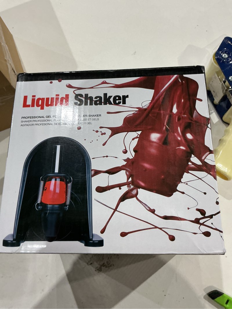 Condition photo showing Good Condition for nail polish shaker, 100-240v nailpolish gel shaker mixer professional uv liquid bottle shaking machine with touch button adjustable spring and silicone base for nail polish and gel