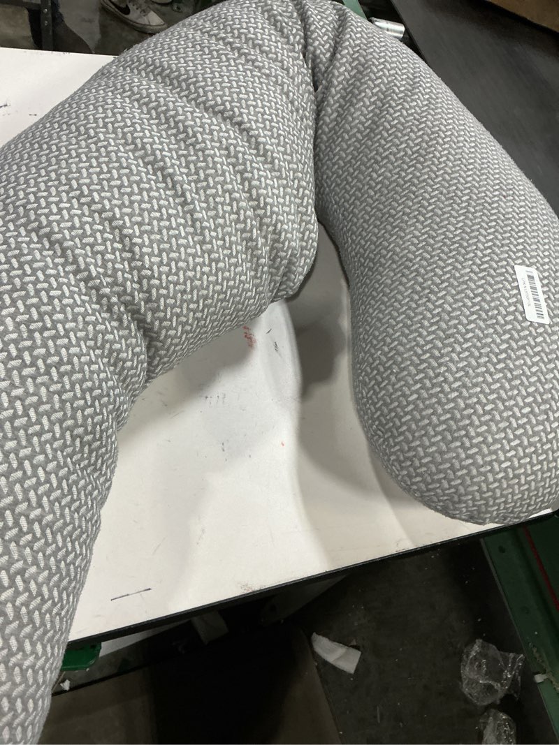 Condition photo showing As Is for Momcozy Pregnancy Pillows, Original F Shaped, with Air Layer Cover, Grey Air Layer - Grey