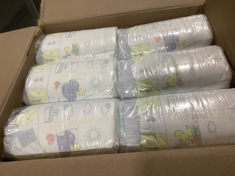Condition photo showing Good Condition for Pampers Swaddlers Diapers, Size 4 (15-34 lbs), 150 Count, Absorbent, Keeps Baby Dry and Comfortable, Skin Safe Disposable Baby Diaper (Packaging May Vary) Size 4 150