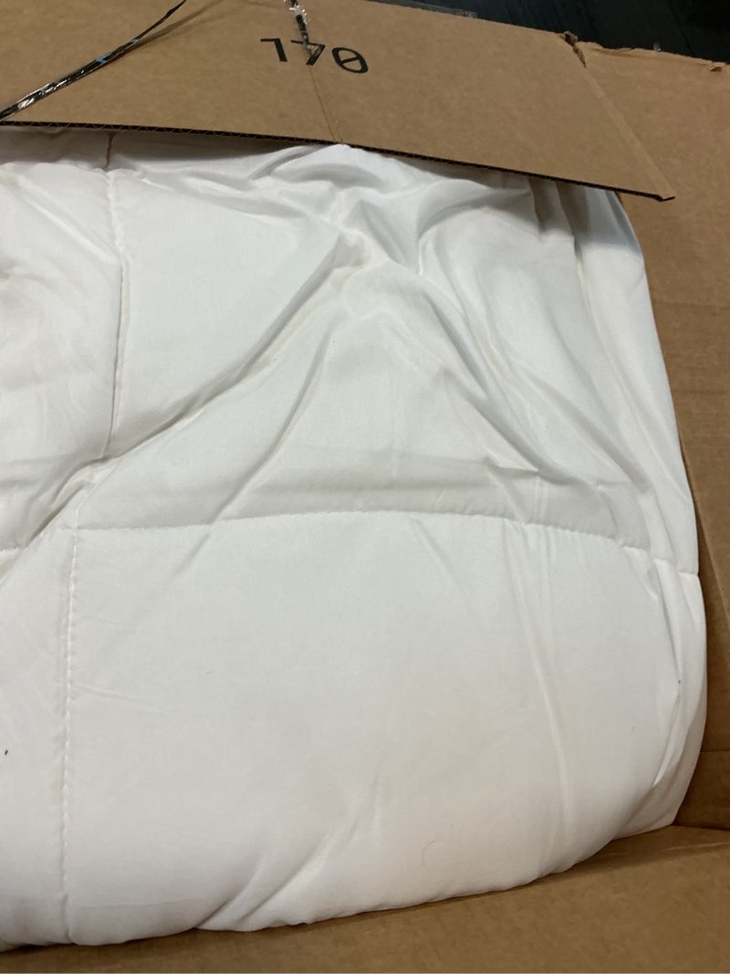 Condition photo showing Good Condition for cozynight soft comforter super king duvet insert-lightweight down alternative comforter with corner tabs-fluffy breathable machine washable reversible comforters (white, 120"x120") white super king