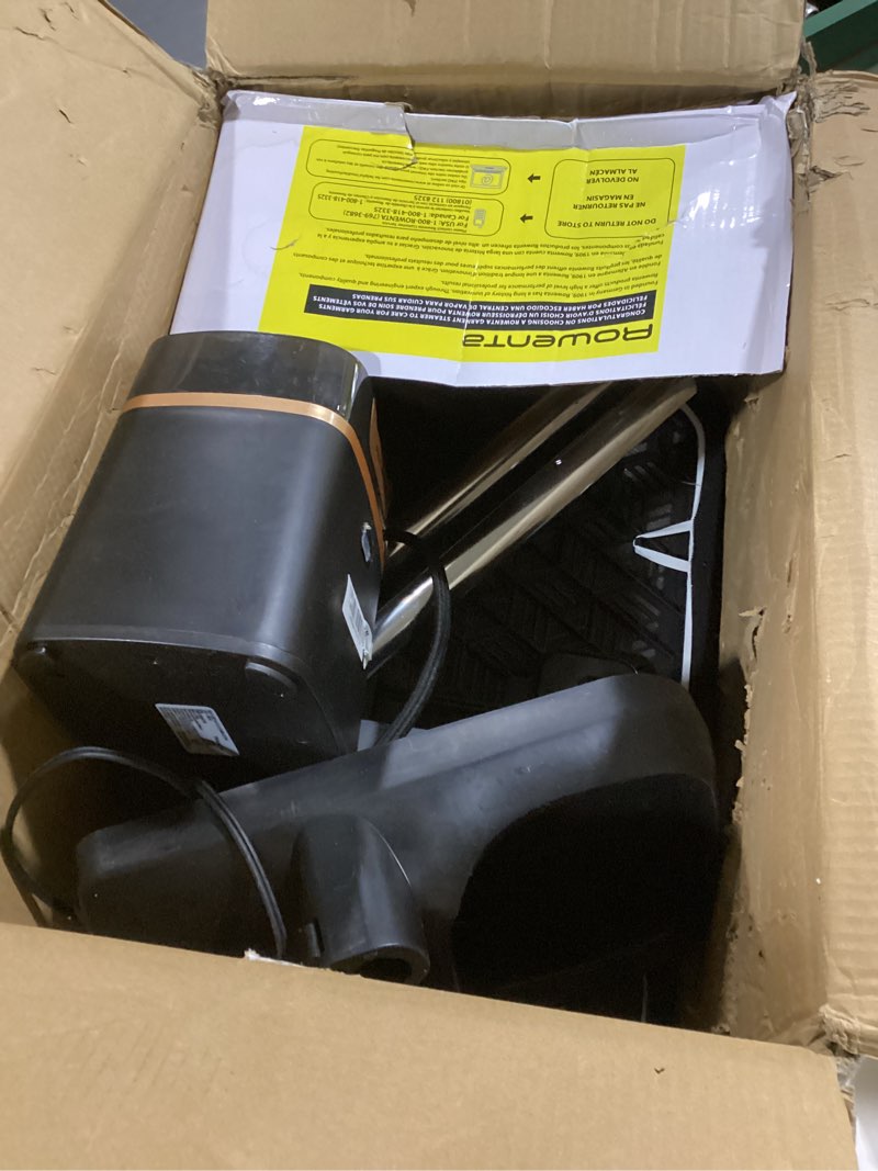 Condition photo showing Good Condition for Rowenta IXEO Steamer for Clothes with Ironing Board 65 Inches 45 Second Heatup, 1 Liter Capacity 1500 Watts Ironing, Portable, Fabric Steamer, Garment Steamer, Adjustable QR1410,Black Iron & Steamer with 3-Position Smart Board Black