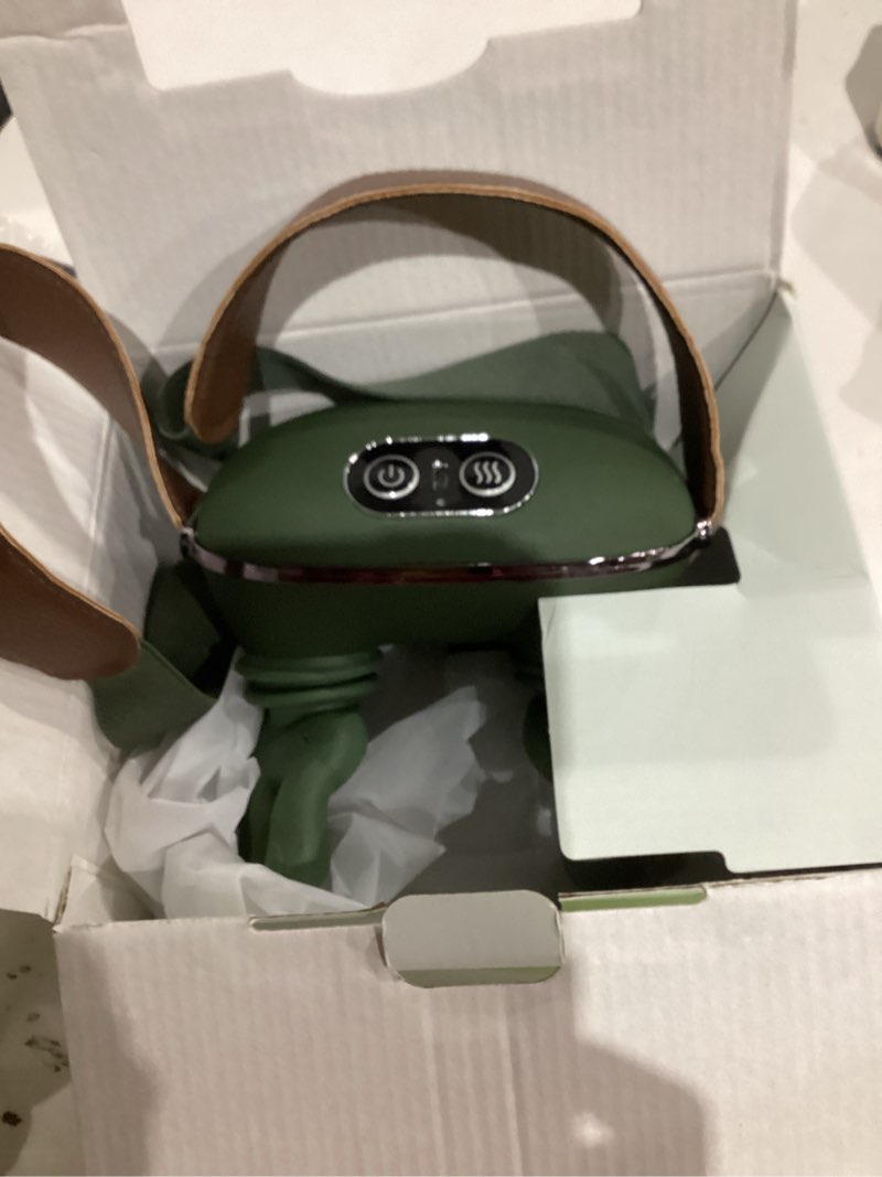 Condition photo showing As Is for Shoulder and Neck Massager, Bionic Heated Massager, Neck Massager with Fingers, 4D Kneading Massage, Simulates a Real Palm Massage for Comfort, Relax Muscle Tension (Green)