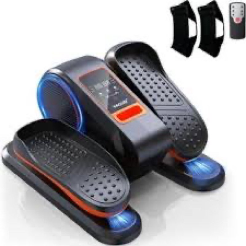 foot exercise machine, electric seated pedal exerciser for home with 12 adjustable speeds, fully ass