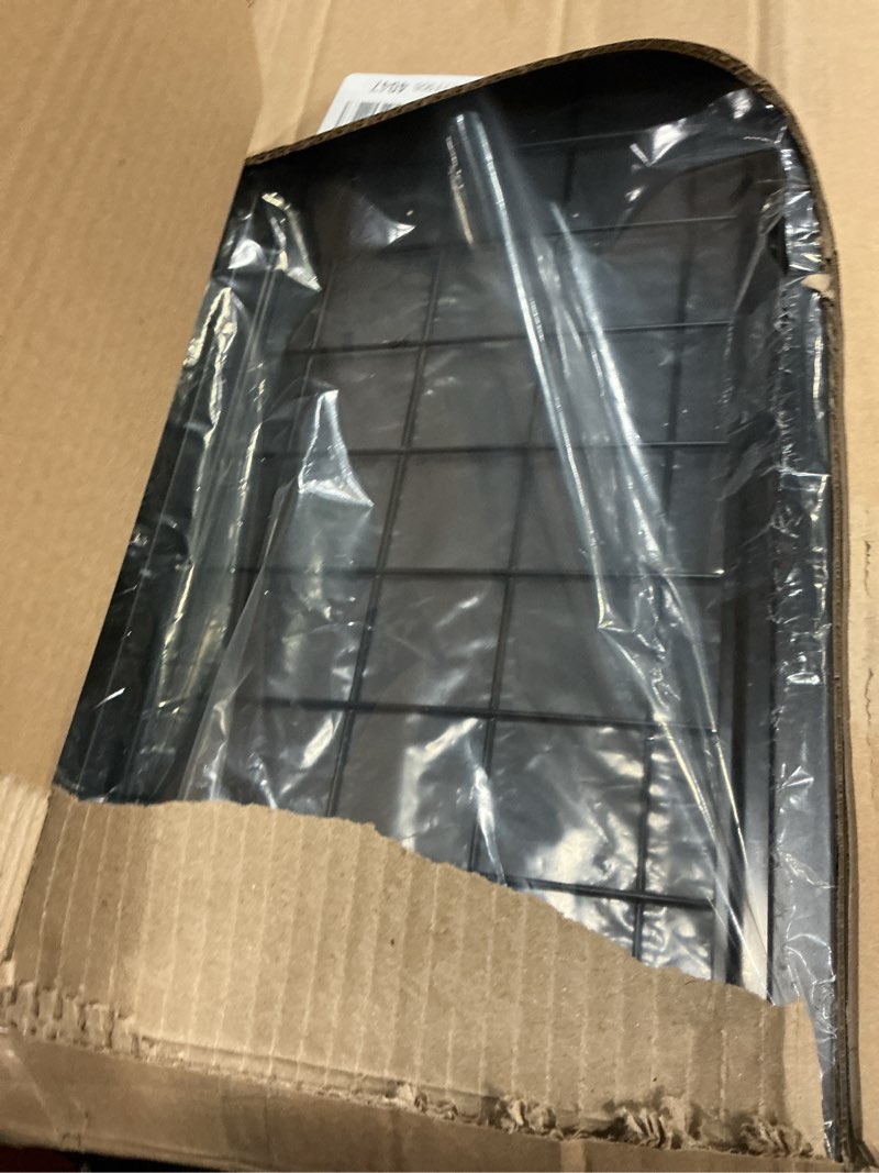 Condition photo showing New/Like New for 2-Pack 21.3 IN Depth Under Sink Organizer With Next-Gen Ball-Bearing Slides,Sophisticated Mesh 2-Tier Pull Out Shelf for Kitchen & Bathroom,Fits Small Items-Black 2 Pack-21.3"Dx11.8"-16.5"H Black