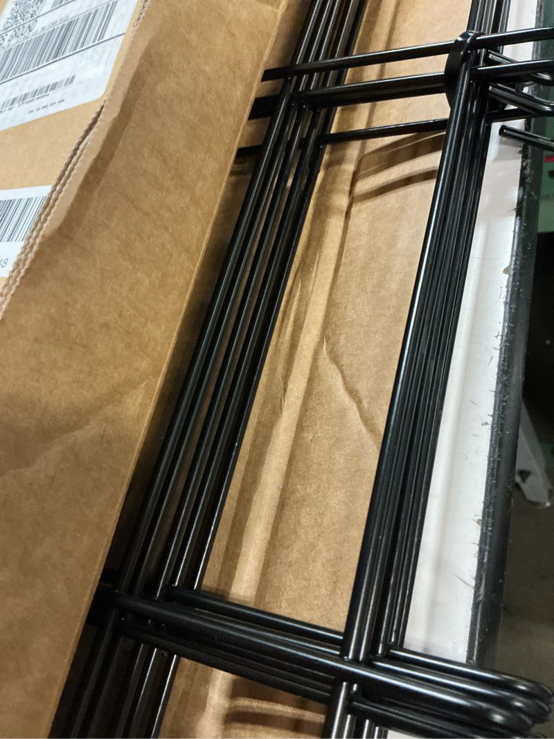 Condition photo showing Good Condition for metal garden fence 28in (h) x 11.7ft (l), 5 panels + 6 stakes rustproof border fence animal barrier for dog, no dig garden fencing for yard flower bed patio outdoor, ctw2828 black 28"hx11.7ft (5 panels)