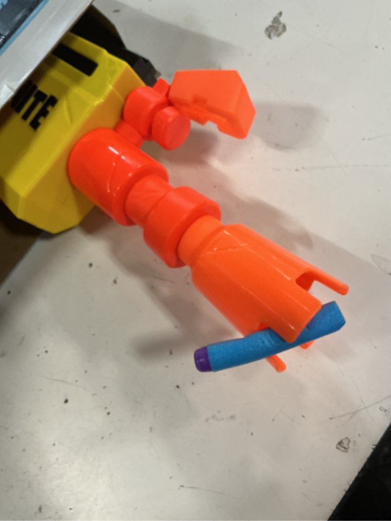Condition photo showing As Is for fortnite ar-l nerf elite dart blaster - motorized toy blaster, 20 official nerf fortnite elite darts, flip up sights - for youth, teens, adults standard