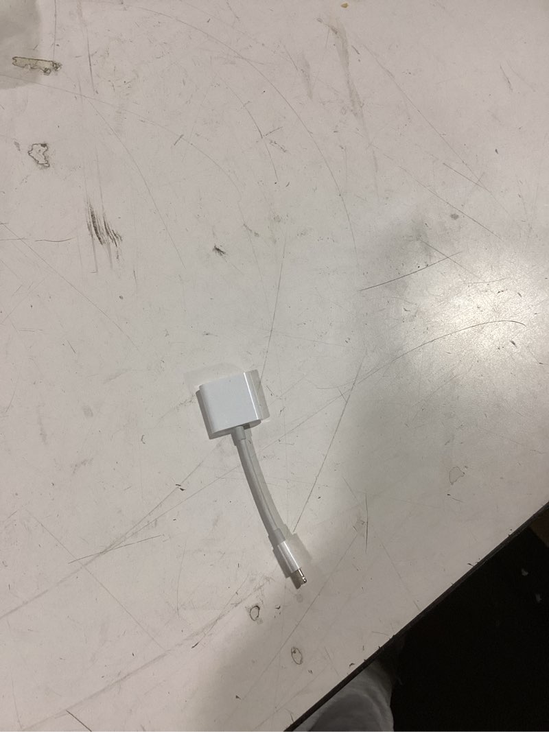 Condition photo showing New/Like New for [apple mfi certified] iphone headphones adapter splitter, 2 in 1 dual lightning charger cable aux audio adapter converter for iphone 14/13/12/11/xs/xr/x/8/7/6, not support iphone 15 & usb c devices white-1pack