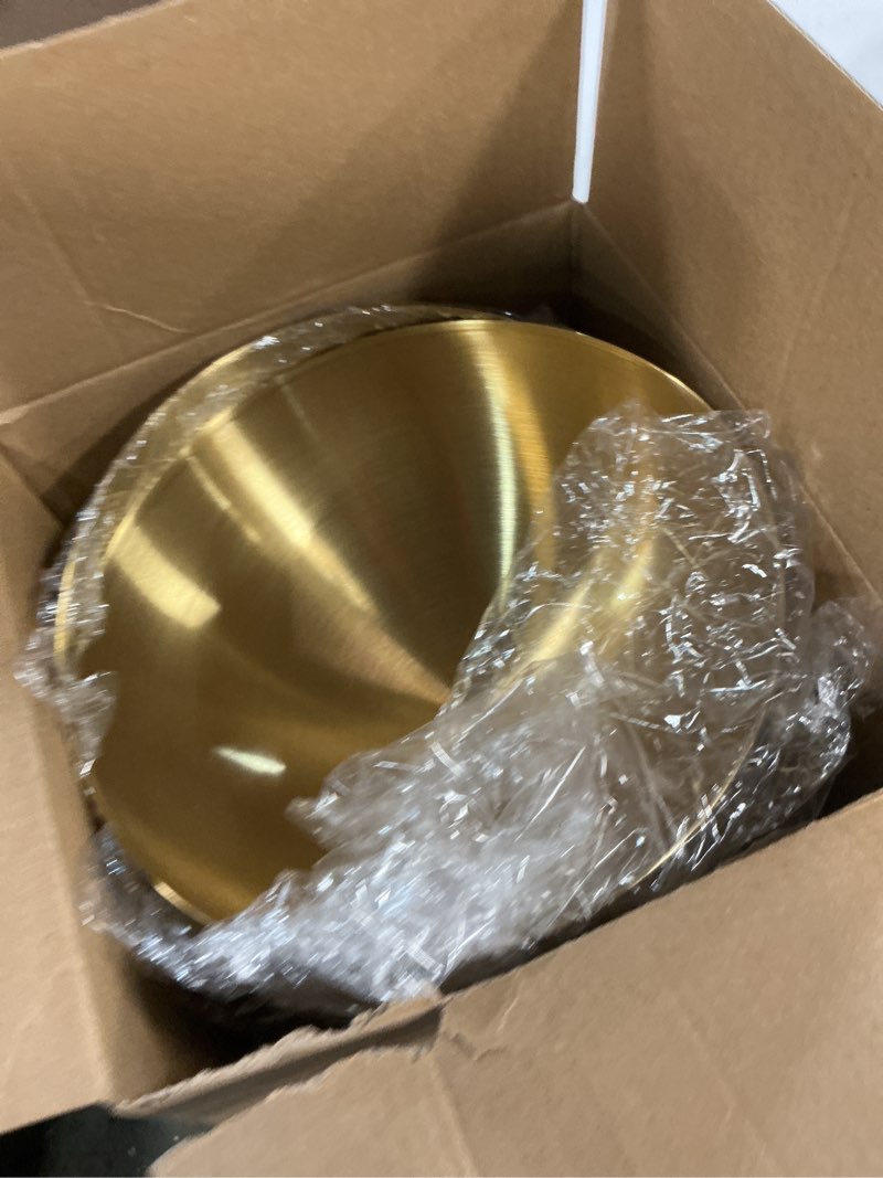Condition photo showing Good Condition for nuogo 6 pcs gold mixing bowls stainless steel mixing bowl decorative gold esthetician bowls metal serving bowl for facial cereal rice noddle fruit kitchen party cooking baking prepping(7.9 inches)