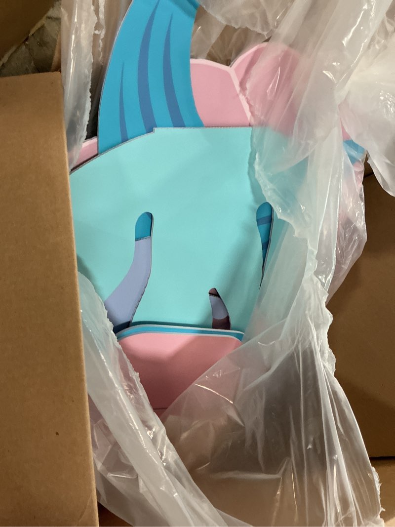 Condition photo showing Good Condition for Yousoontic 4 Pcs Large Mermaid Birthday Party Decorations Under The Sea Baby Shower Cutout Sea Corals Stand up Cardboard Prop Photo Booth Entrance Decor for Birthday Baby Shower Wedding Party(Classic)