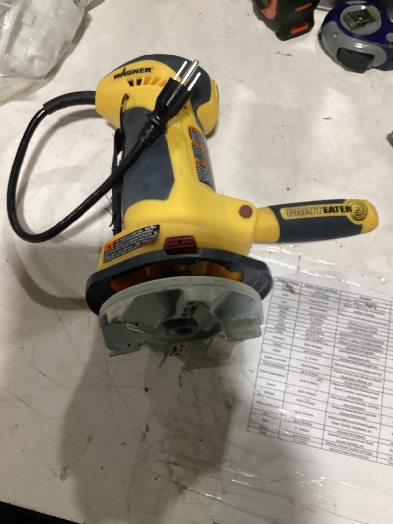 Condition photo showing As Is for wagner painteater 3.2 amps corded orbital sander (tool only)
