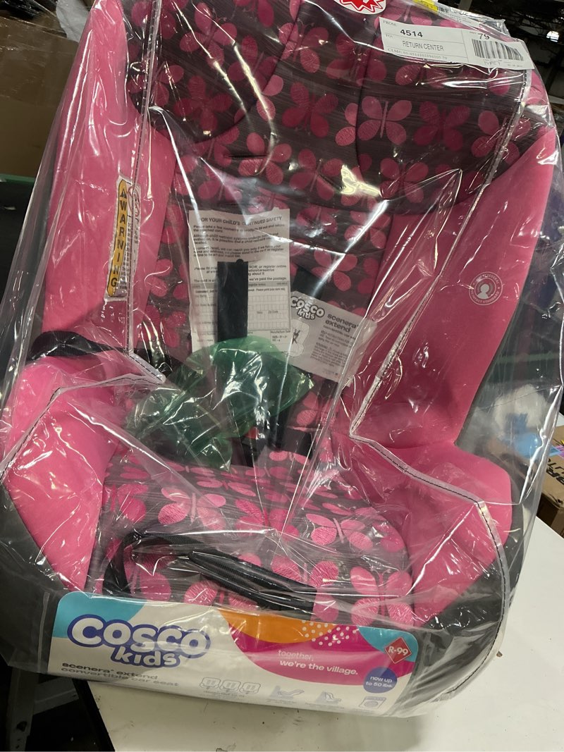 Condition photo showing Good Condition for cosco kids scenera extend infant & toddler convertible car seat, pink butterfly