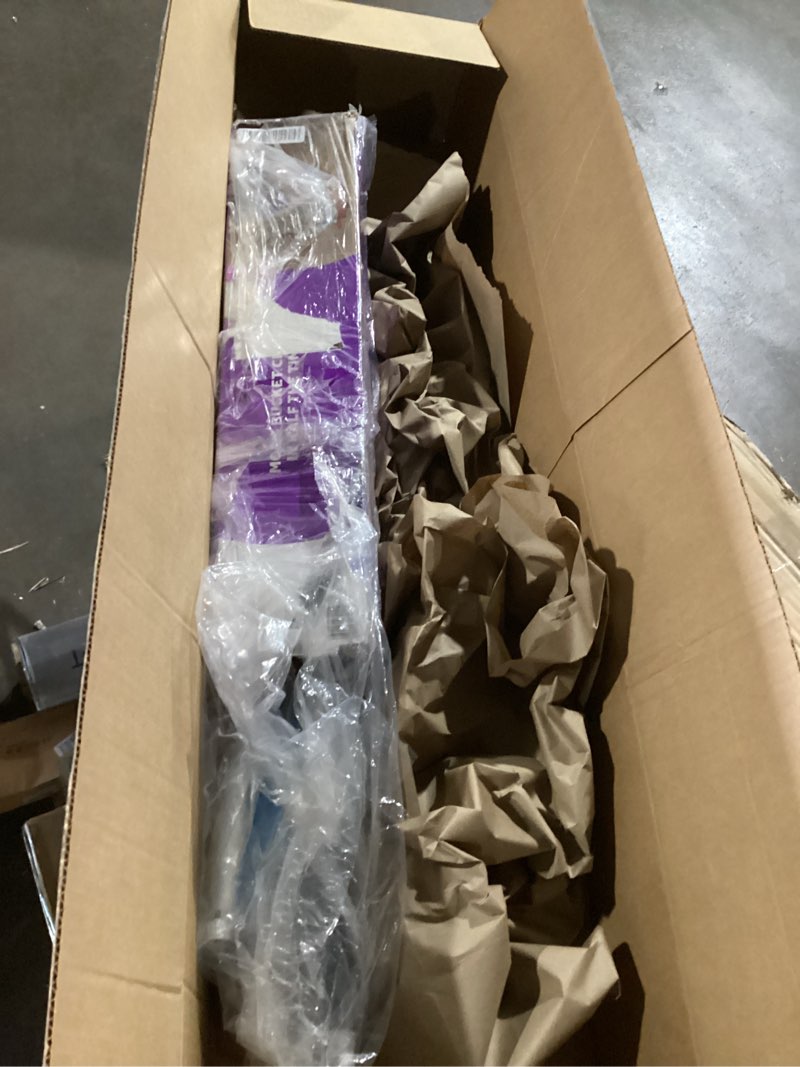 Condition photo showing Good Condition for swiffer power mop wood, hardwood floor cleaner for mopping home, bathroom, kitchen, all purpose multi-surface cleaning set includes powermop wood, 2 pads, 1 quickdry lemon solution, & 2 batteries