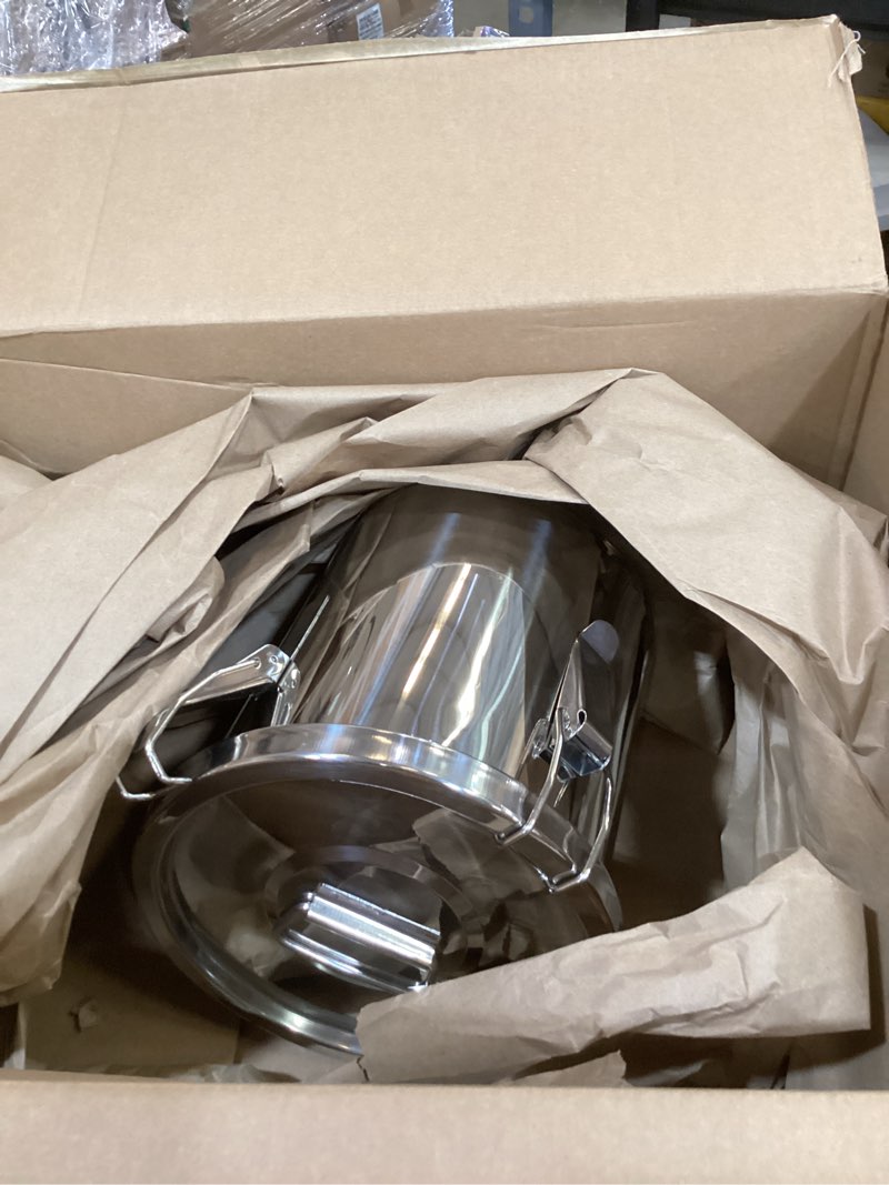 Condition photo showing Good Condition for stainless steel food storage containers with lids lock clips airtight container large airtight for rice flour sugar grain coffee bean storage containers kitchen jar (1.59gal/6l)