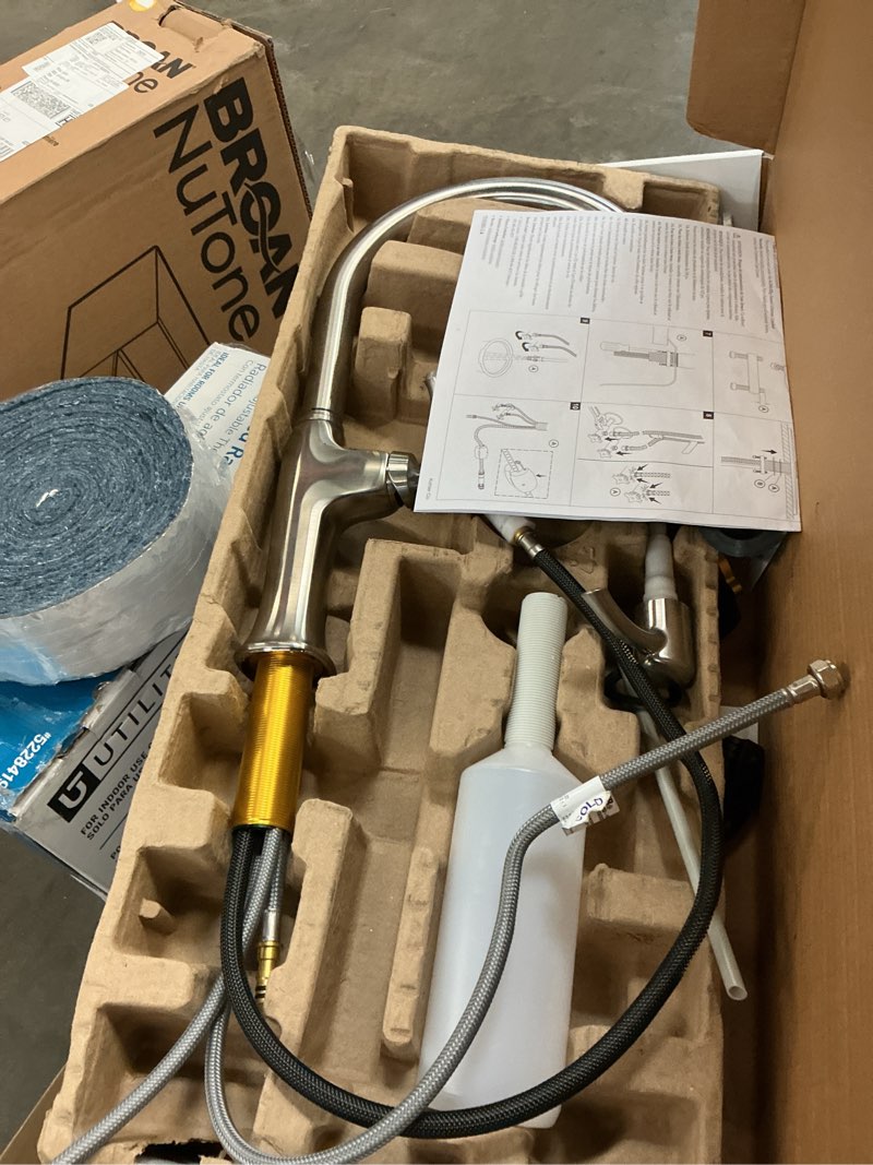 Condition photo showing As Is for Kanan pull-down kitchen faucet with 2-function sprayhead |