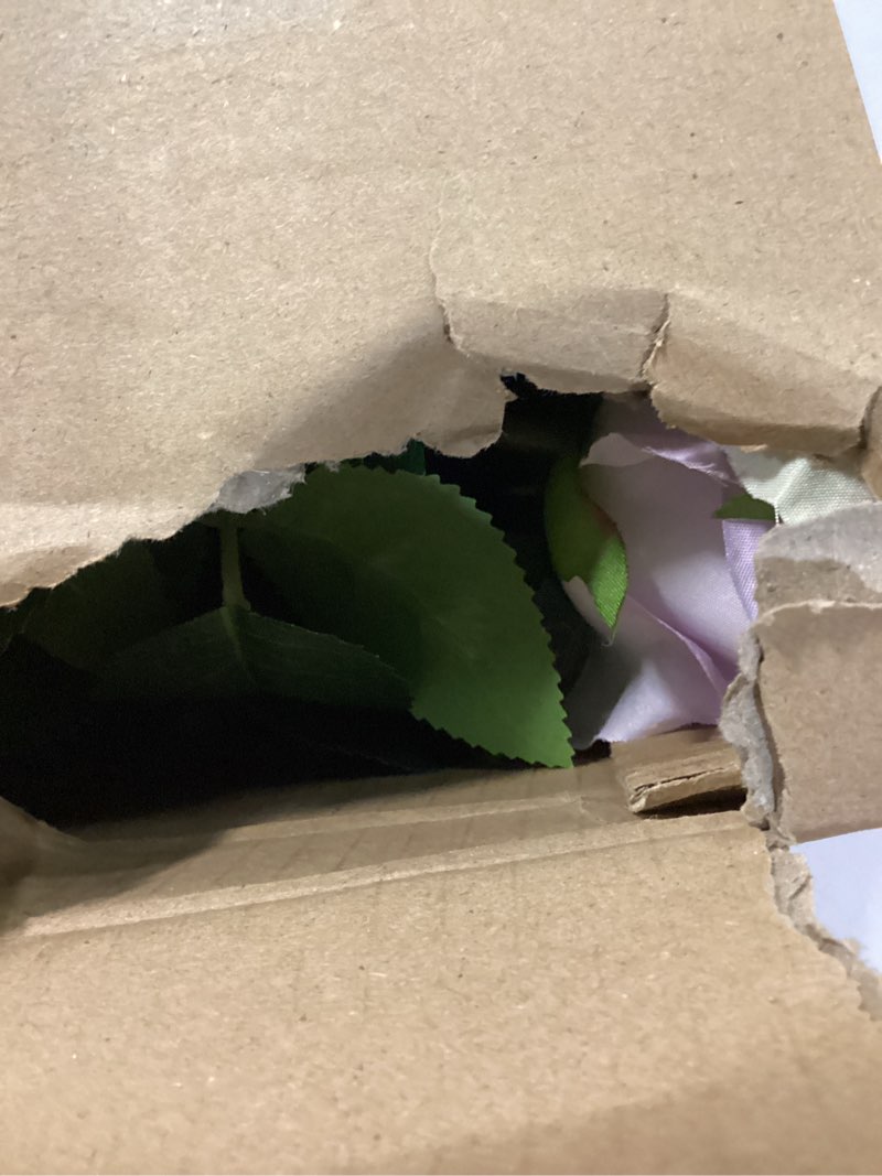 Condition photo showing Good Condition for 48 pcs lilac roses artificial flowers - fake silk floral with long stems bulk for table centerpieces diy bouquet arrangements wedding party bridal shower vase decorations