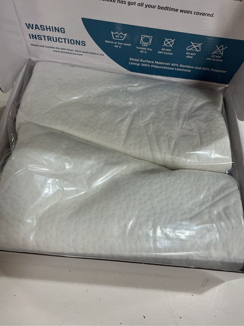 Condition photo showing New/Like New for premium king 20''x38'' waterproof pillow protector covers - viscose made from bamboo – allergy, dust, and mite proof zippered pillowcase, set of 2 king 20"x38"