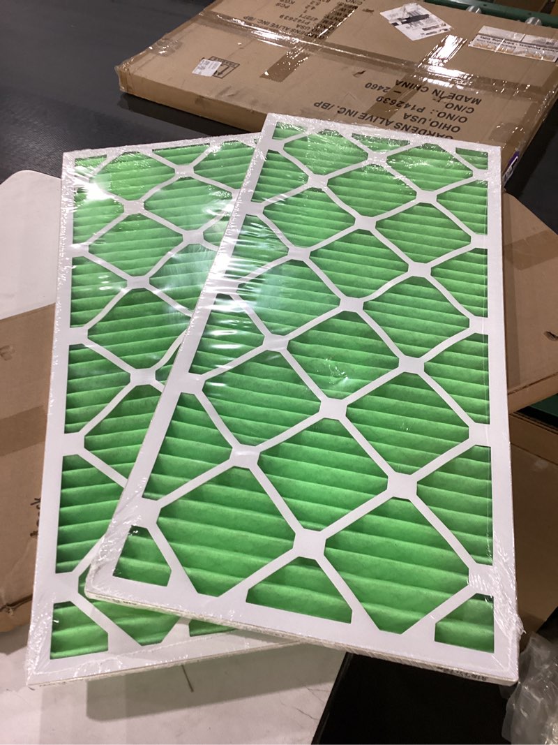 Condition photo showing New/Like New for Maycold MERV 13 14x30x1 Air Filter (2-Pack), High-Efficiency Pleated AC & Furnace Filters, Actual Size: 13.70” x 29.70” x 0.75”, Individually Wrapped in Plastic 14x30x1 2-PACK
