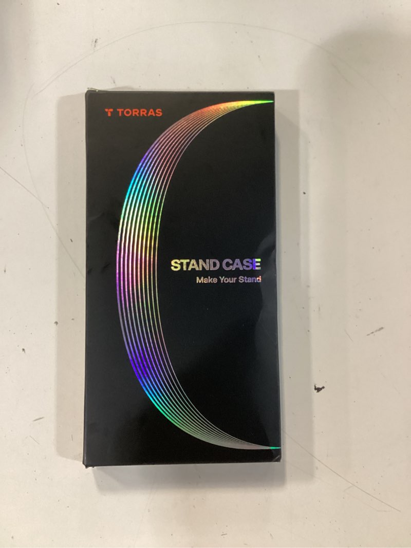 Condition photo showing New/Like New for torras strong magnetic & seamless stand for samsung galaxy s25 ultra case, fit for magsafe, mil-grade drop protection, kickstand for samsung galaxy s25 ultra case, translucent back/silverblue edge for galaxy s25 ultra silverblue