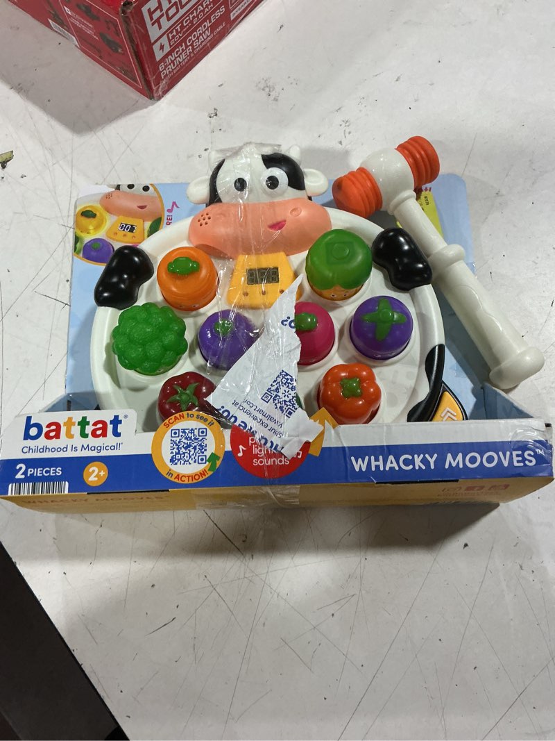 Condition photo showing As Is for battat whacky mooves light up whack game with music & silly sounds arcade toy for toddlers 2 years +