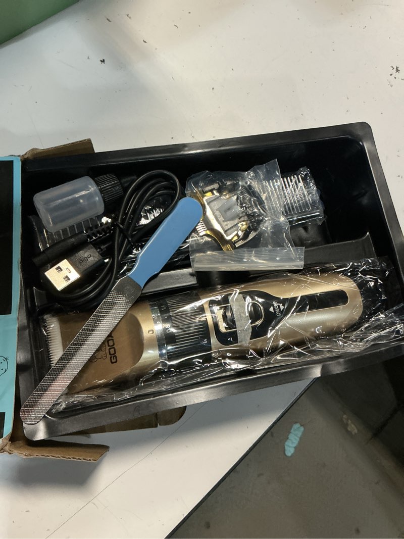 Condition photo showing Good Condition for dog clippers for grooming,dog grooming kit for heavy thick hair&coats | <60db quiet,rechargeable cordless,4h runtime,4 guide combs,2in1 wide & narrow blades,pet shaver for matted fur