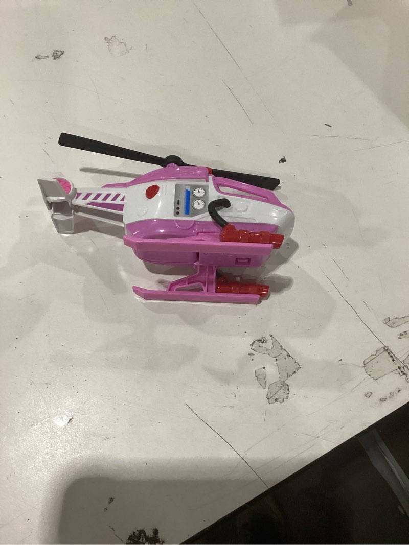 Condition photo showing As Is for Paw Patrol Fire Rescue: Skye Rescue Fire Chopper with Action Figure, Kitty Friend & Toy Helicopter, 