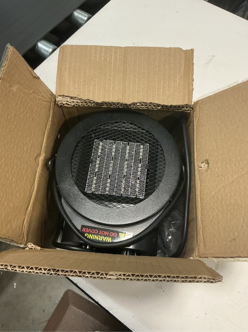 Condition photo showing New/Like New for elevoke space heaters for indoor use, 1500w ptc electric heater with 90°adjustable angle, fast safety heat, small portable heater for office home(silver)