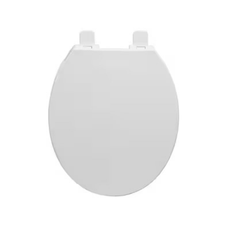 Project Source Plastic White Round Soft Close Toilet Seat